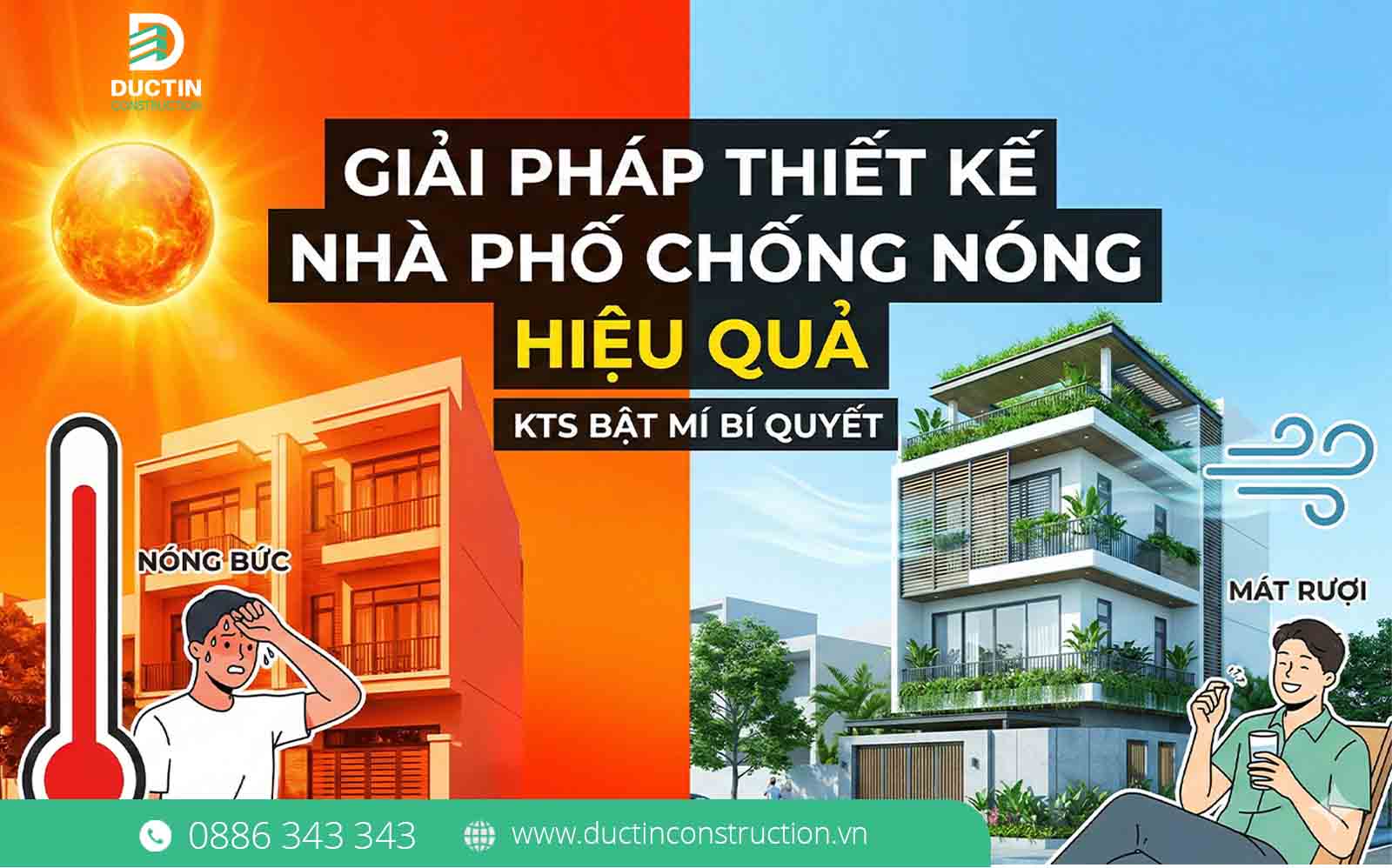 5 Giải pháp Thiết kế Nhà phố chống nóng hiệu quả