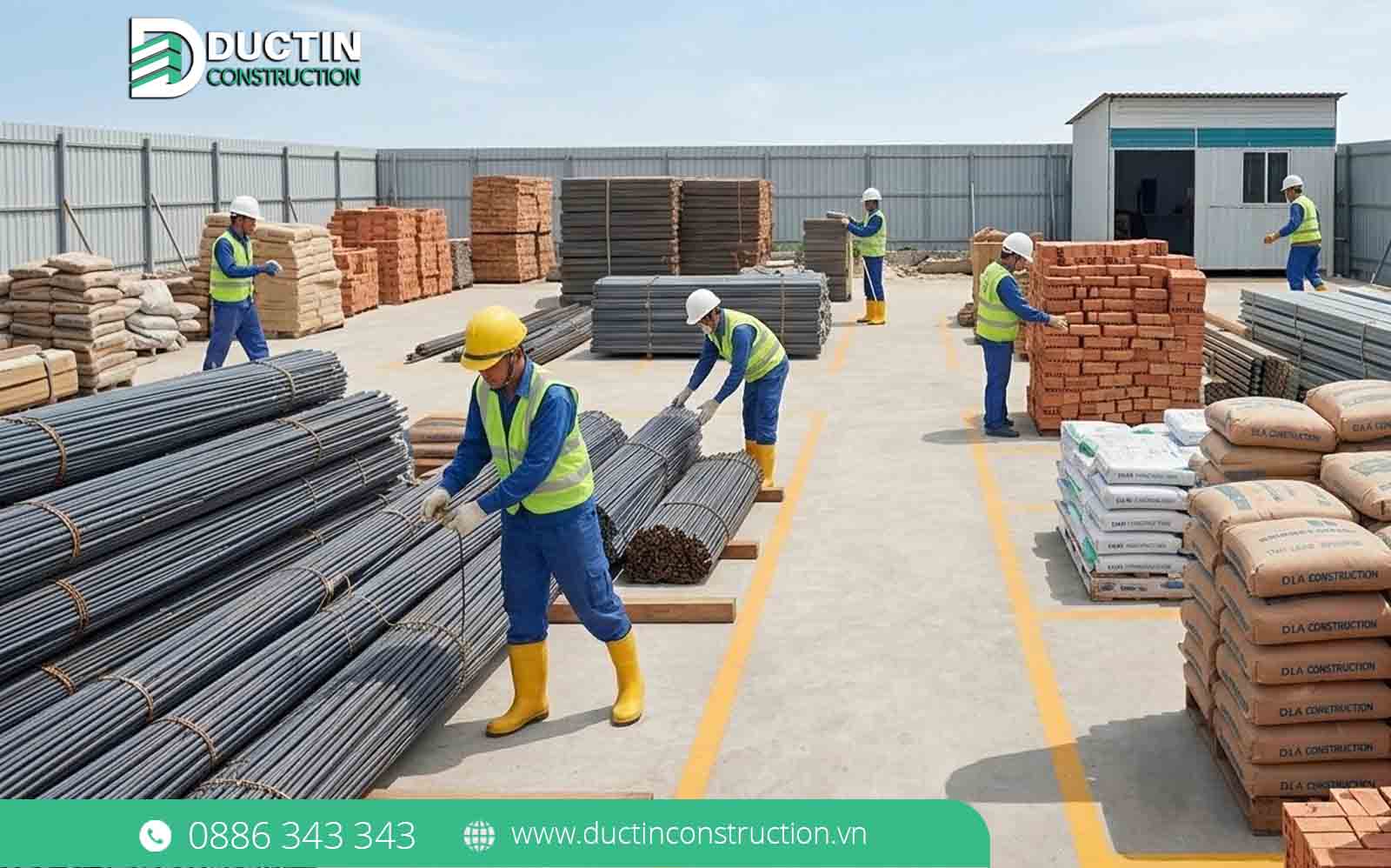 Bảng giá vật liệu xây dựng mùa khô 2026 | Đức Tín Construction