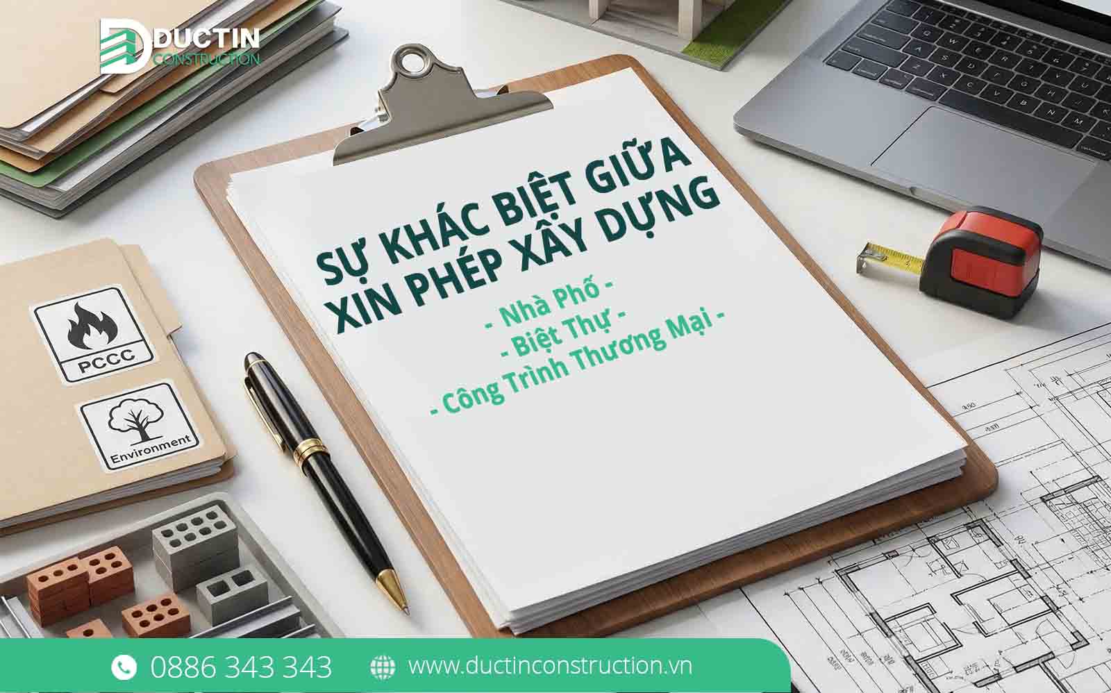 Sự khác biệt giữa xin phép xây dựng Nhà phố, Biệt thự & Công trình thương mại