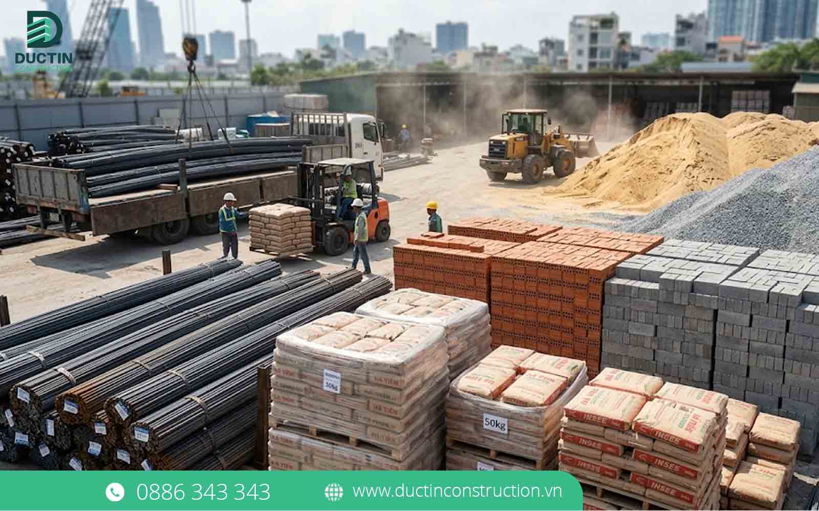 ung pho vat lieu xay dung