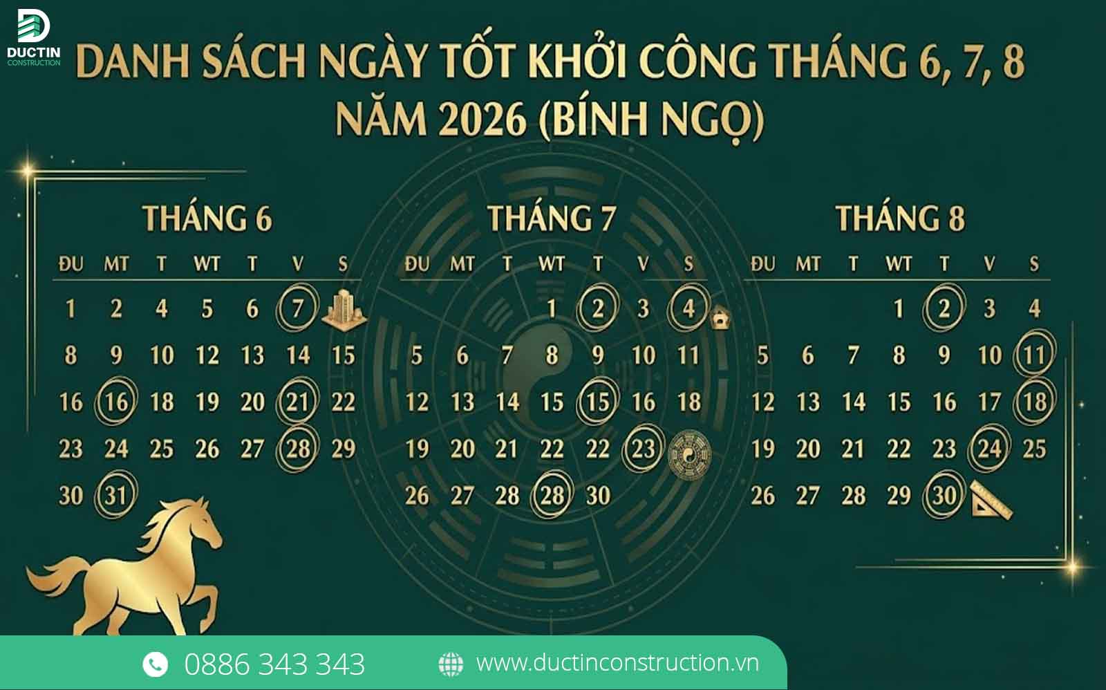 danh sach ngay tot khoi cong thang 6 7 8