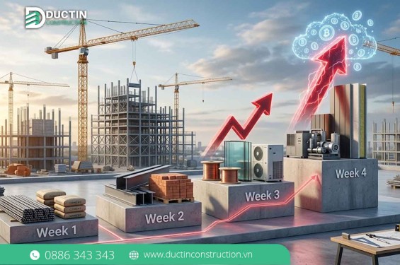Giá vật liệu xây dựng tháng 6 leo thang từng tuần: Rủi ro kết cấu và bài toán chi phí