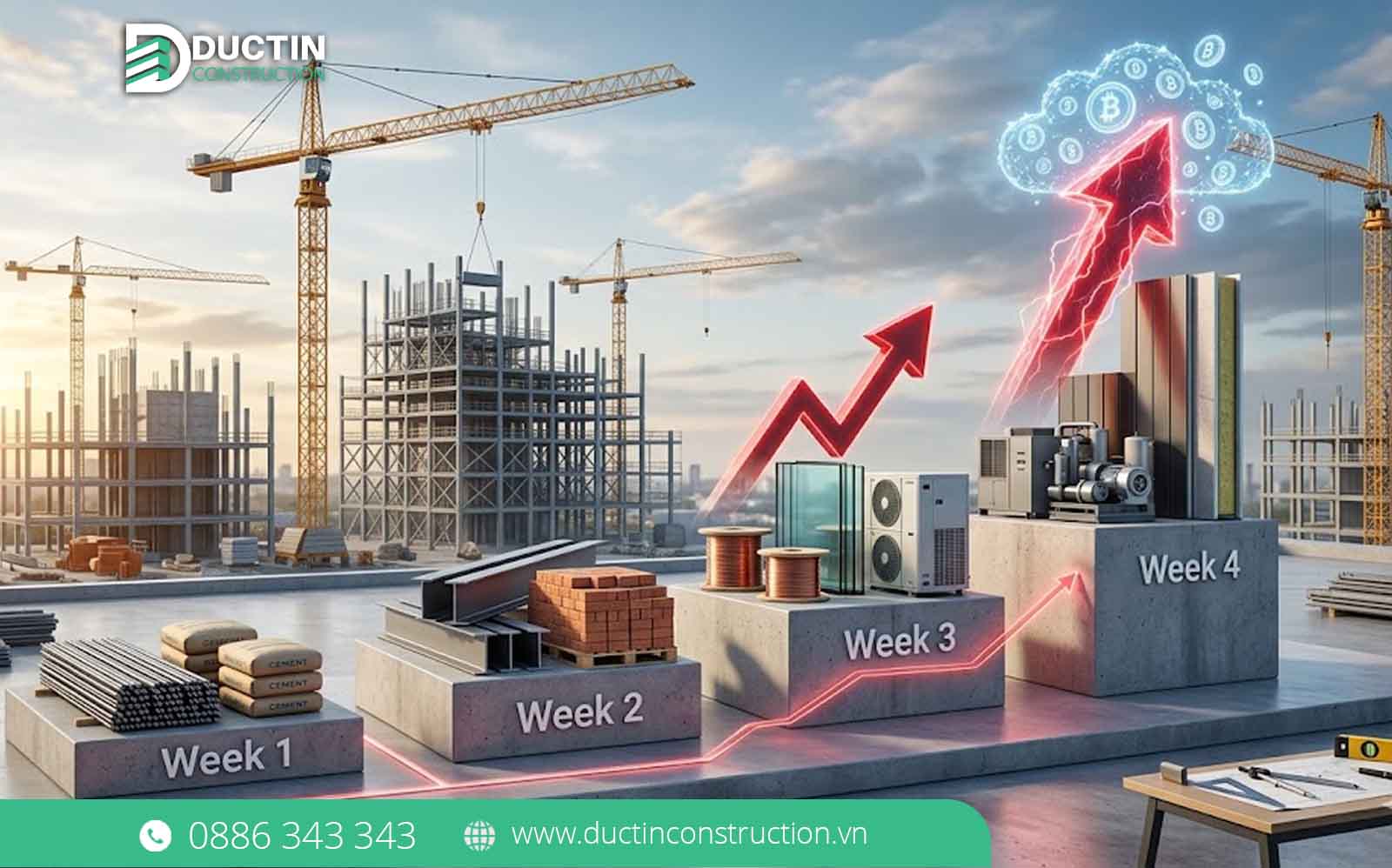 Giá vật liệu xây dựng tháng 6 leo thang từng tuần: Rủi ro kết cấu và bài toán chi phí