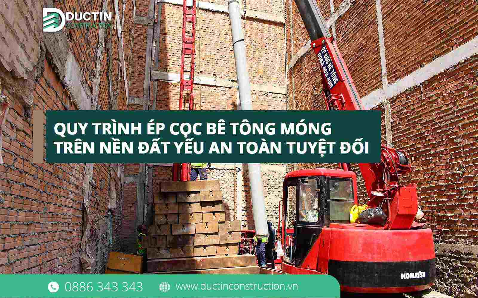 Quy trình ép cọc bê tông móng nhà trên nền đất yếu an toàn tuyệt đối