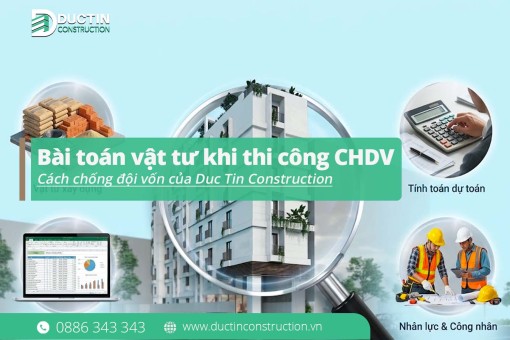 Bài toán vật tư khi thi công căn hộ cho thuê: Cách chống đội vốn