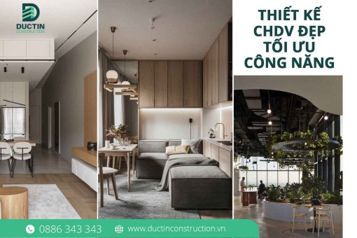 Thiết kế căn hộ dịch vụ đẹp, tối ưu công năng