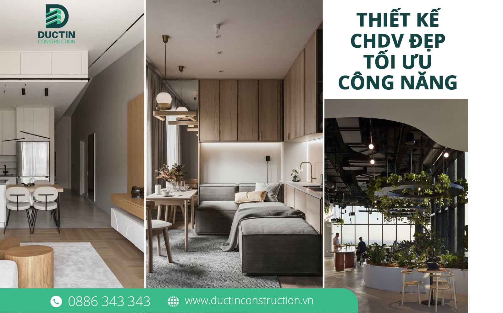 Thiết kế căn hộ dịch vụ đẹp, tối ưu công năng