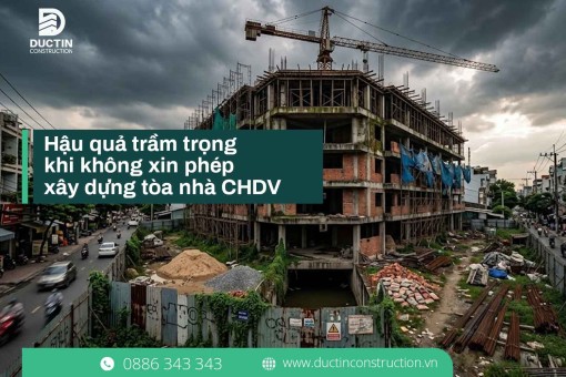 Cảnh báo: Hậu quả trầm trọng khi không xin phép xây dựng tòa nhà CHDV