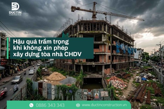 Cảnh báo: Hậu quả trầm trọng khi không xin phép xây dựng tòa nhà CHDV