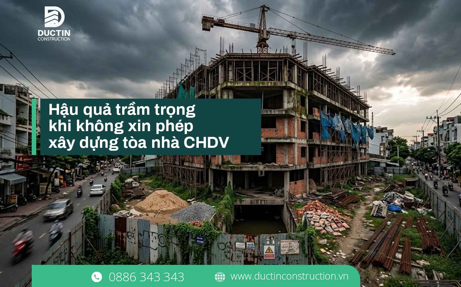 Cảnh báo: Hậu quả trầm trọng khi không xin phép xây dựng tòa nhà CHDV