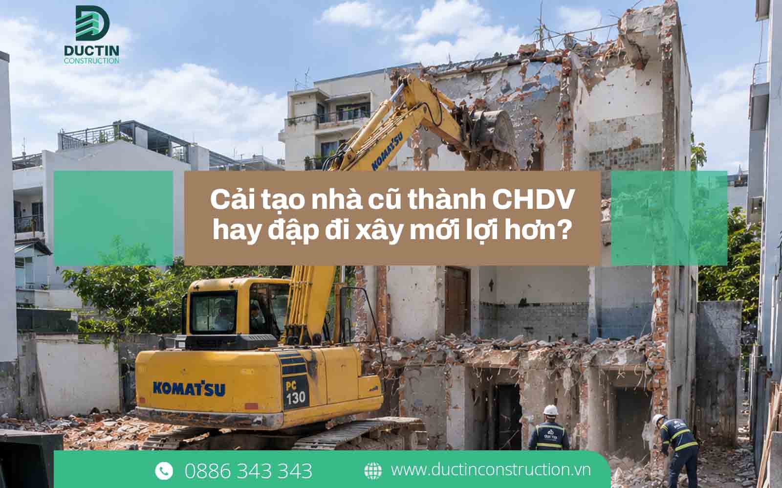 Cải tạo nhà cũ thành Căn hộ dịch vụ hay đập đi xây mới lợi hơn? Phân tích bài toán dòng tiền thực tế