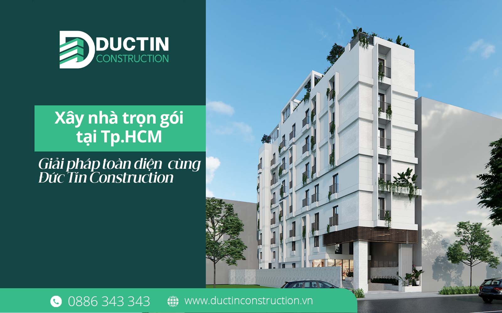 Xây nhà trọn gói tại Tp.HCM: Giải pháp toàn diện cho đô thị hiện đại cùng Đức Tín Construction