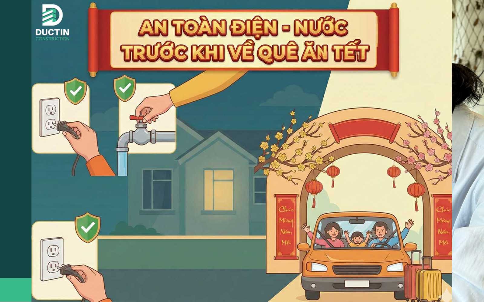 Checklist an toàn điện - nước trước khi về quê ăn Tết: Đừng để "Mất Tết" vì sự cố nhỏ