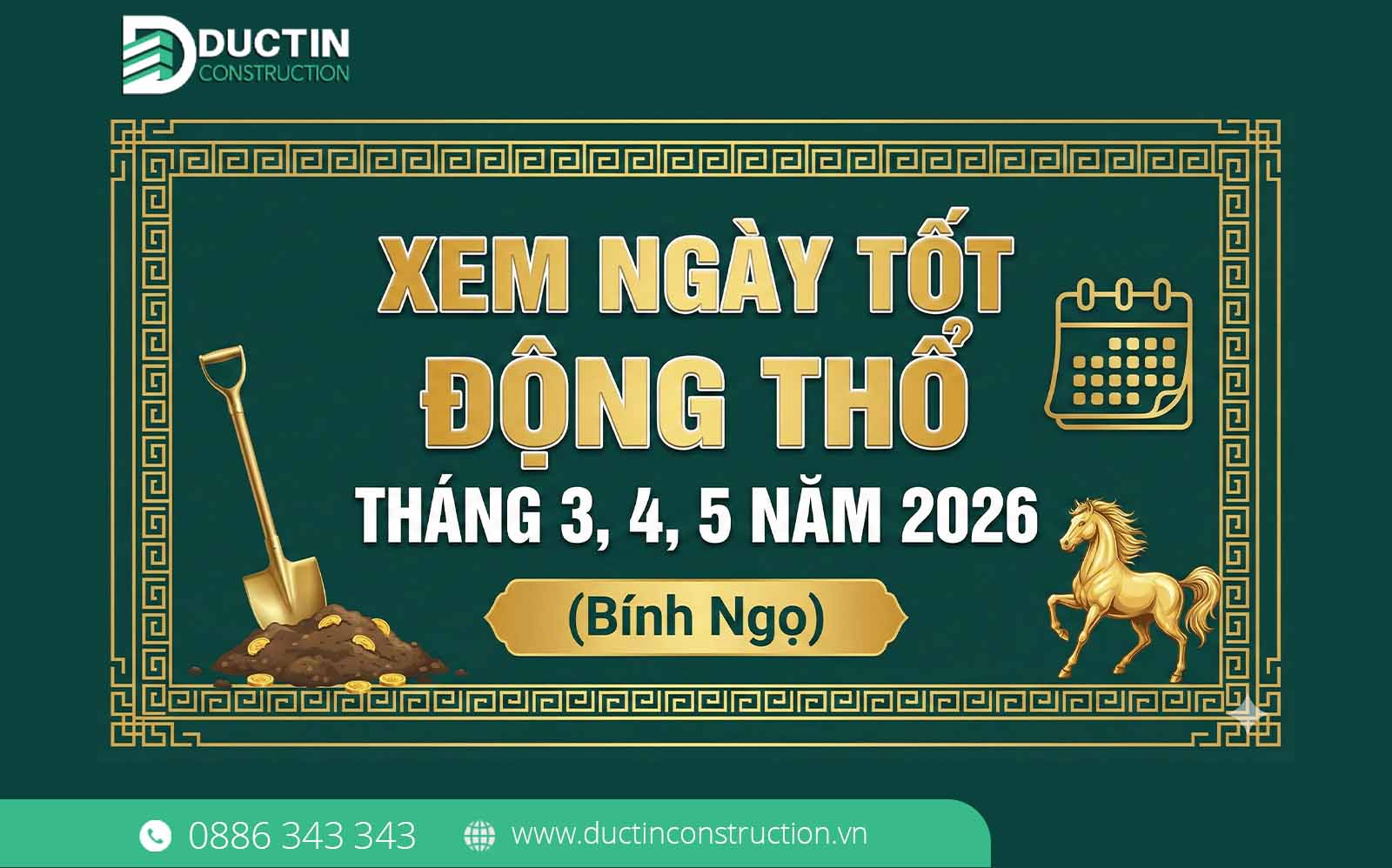 Xem ngày tốt động thổ tháng 3, 4, 5 năm 2026 Bính Ngọ chuẩn nhất