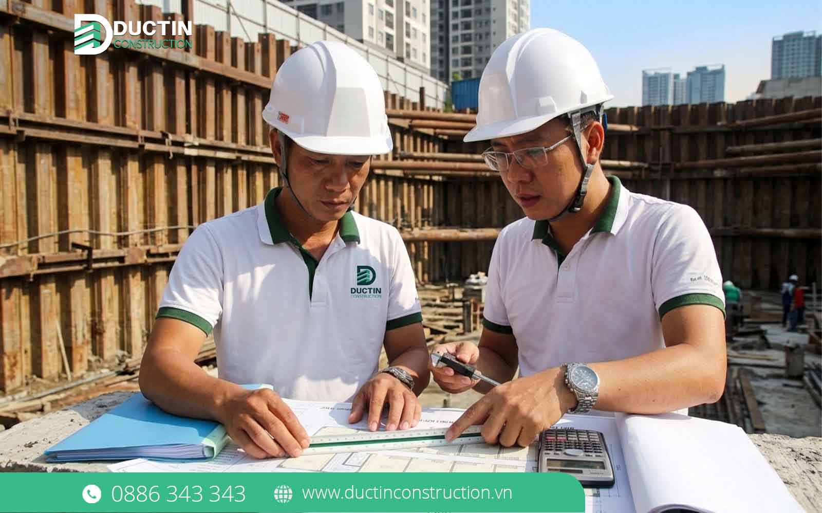 Thi công tầng hầm văn phòng tại Tp. Hồ Chí Minh: Giải pháp văng chống shoring & chống sụt lún