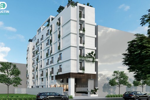 Thiết kế thi công căn hộ dịch vụ hiện đại chuẩn 2025 cùng Đức Tín Construction